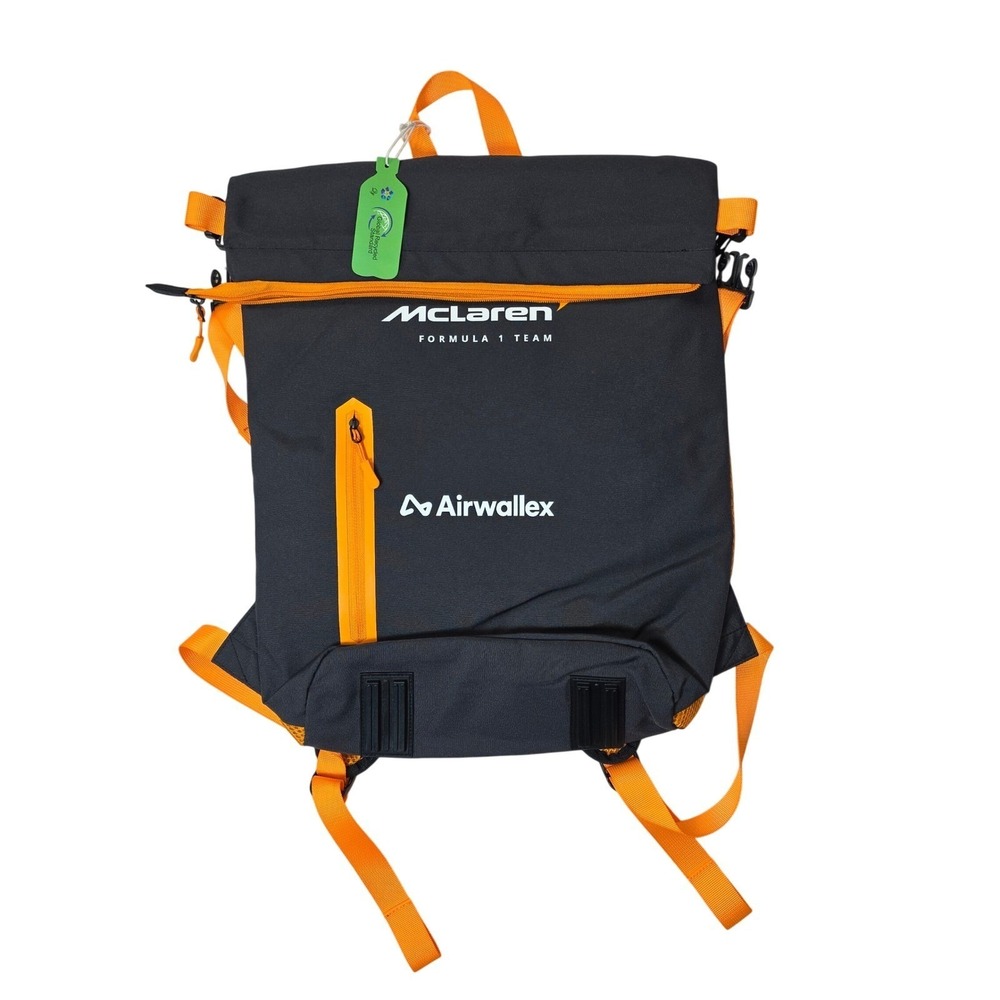McLaren Formula 1 Team Airwallex Backpack Grey Orange F1 Racing Bag NEW